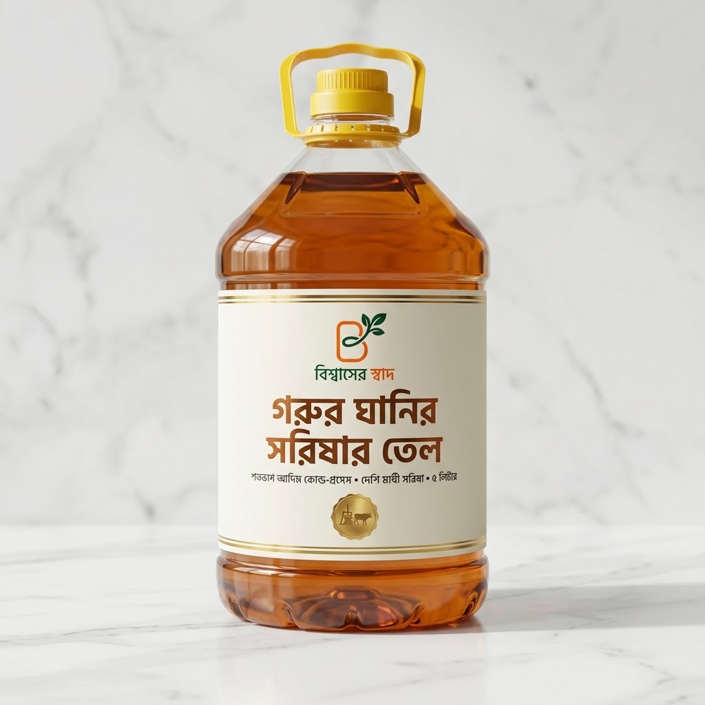 গরুর ঘানির সরিষার তেল