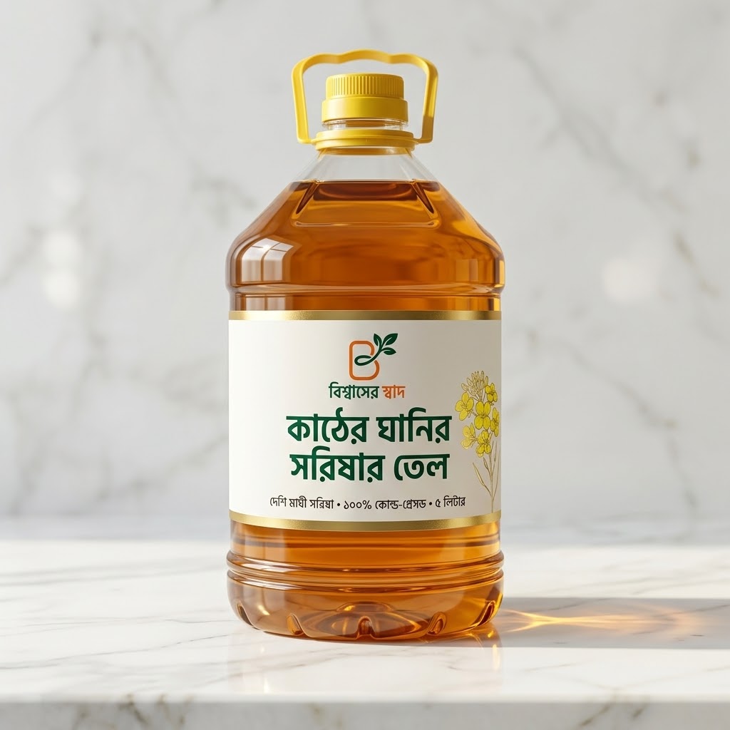 কাঠের ঘানির সরিষার তেল